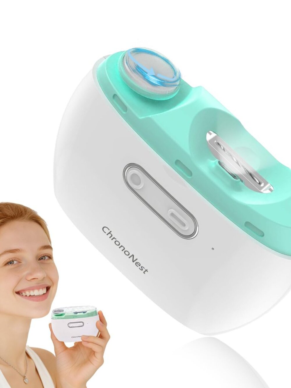 New in box Electric Nail Clipper 2-in-1, Automatic Nail Trimmer & Polisher with